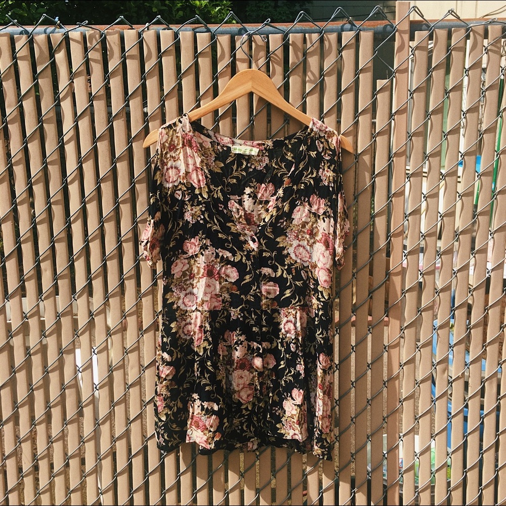 Floral Babydoll Mini Dress - Picture 3 of 4
